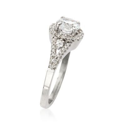 Gabriel Designs. Vintage-Style .38 ct. t.w. Diamond Engagement Ring Setting in 14kt White Gold &mdash; Alt Image 3