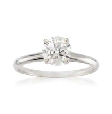 1.00 Carat Diamond Solitaire Ring in 14kt White Gold &mdash; Alt Image 1