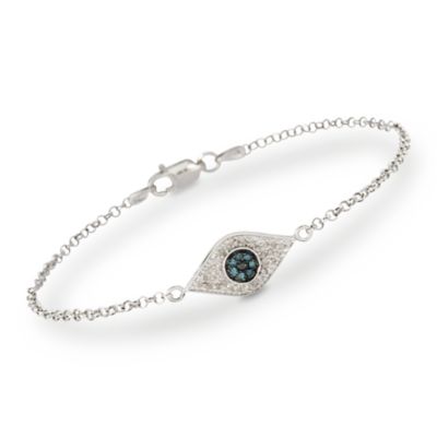 .20 ct. t.w. Evil Eye Diamond Bracelet in Sterling Silver &mdash; Alt Image 1