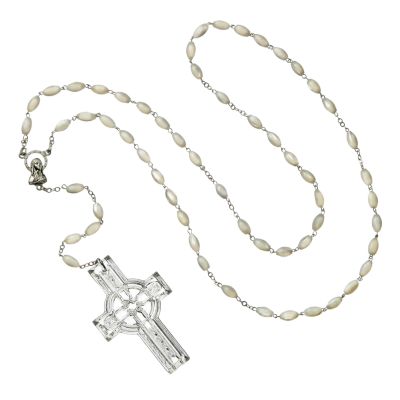 Waterford Crystal "Celtic" Rosary Beads With Cross &mdash; Alt Image 1