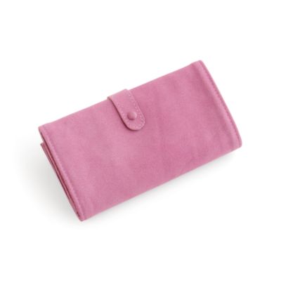 Dusty Rose Suede Jewelry Travel Case &mdash; Alt Image 2