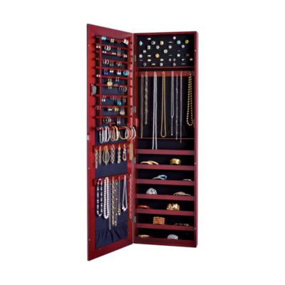 Safekeeper Wall Mirror Jewelry Cabinet &mdash; Alt Image 2