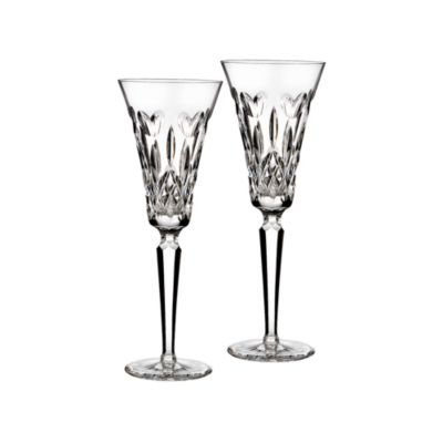 Set of Two Waterford Crystal "I Love Lismore"  Toasting Flutes &mdash; Alt Image 1