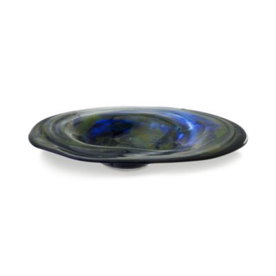 Blue and Green Glass Platter &mdash; Alt Image 1
