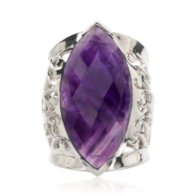25.00 Carat Amethyst Ring in Sterling Silver &mdash; Alt Image 1