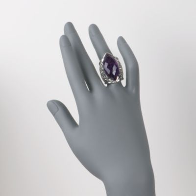 25.00 Carat Amethyst Ring in Sterling Silver &mdash; Alt Image 2