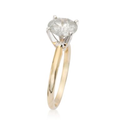 2.00 Carat Diamond Solitaire RSVP Engagement Ring in 14kt Yellow Gold &mdash; Alt Image 3
