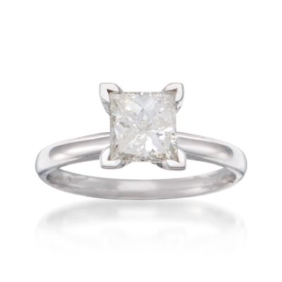 1.50 Carat Diamond Solitaire RSVP Engagement Ring in 14kt White Gold &mdash; Alt Image 1