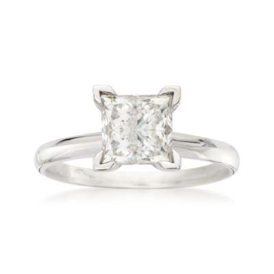 2.00 Carat Diamond Solitaire RSVP Engagement Ring in 14kt White Gold &mdash; Alt Image 1