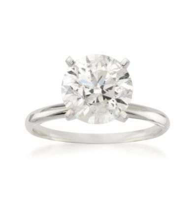 2.00 Carat Diamond Solitaire RSVP Engagement Ring in 14kt White Gold &mdash; Alt Image 1