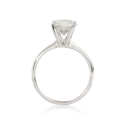 2.00 Carat Diamond Solitaire RSVP Engagement Ring in 14kt White Gold &mdash; Alt Image 4