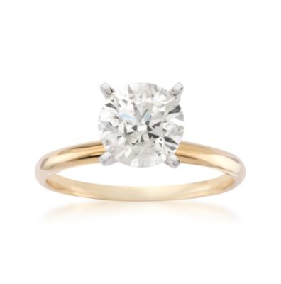 1.50 Carat Diamond Solitaire Ring in 14kt Yellow Gold &mdash; Alt Image 1