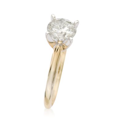 1.50 Carat Diamond Solitaire Ring in 14kt Yellow Gold &mdash; Alt Image 3