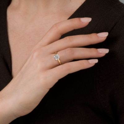 1.50 Carat Diamond Solitaire Ring in 14kt Yellow Gold &mdash; Alt Image 5