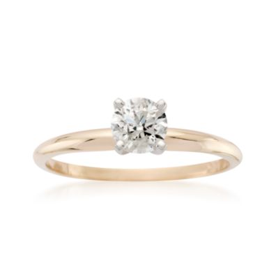 .50 Carat Diamond Solitaire RSVP Engagement Ring in 14kt Yellow Gold &mdash; Alt Image 1
