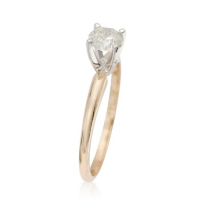 .50 Carat Diamond Solitaire RSVP Engagement Ring in 14kt Yellow Gold &mdash; Alt Image 3