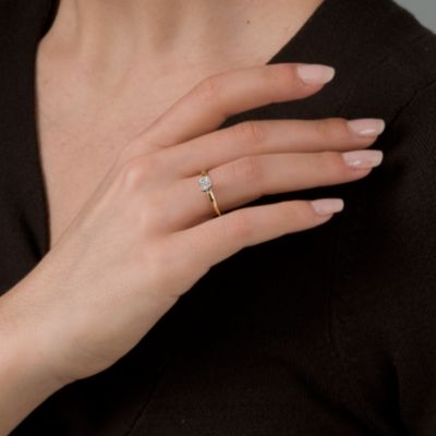 .50 Carat Diamond Solitaire RSVP Engagement Ring in 14kt Yellow Gold &mdash; Alt Image 5