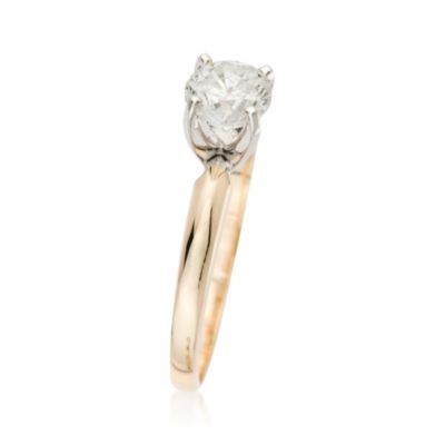 .75 Carat Diamond Solitaire RSVP Engagement Ring in 14kt Yellow Gold &mdash; Alt Image 3