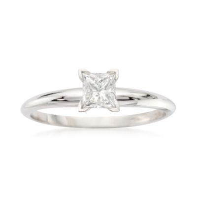 .50 Carat Diamond Solitaire RSVP Engagement Ring in 14kt White Gold &mdash; Alt Image 1