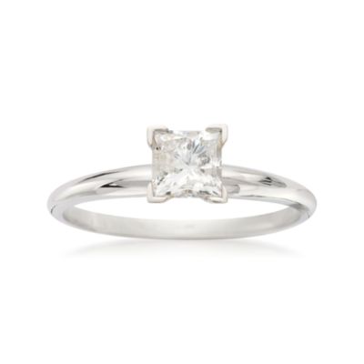 .75 Carat Diamond Solitaire RSVP Engagement Ring in 14kt White Gold &mdash; Alt Image 1