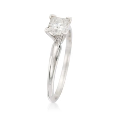 .75 Carat Diamond Solitaire RSVP Engagement Ring in 14kt White Gold &mdash; Alt Image 2