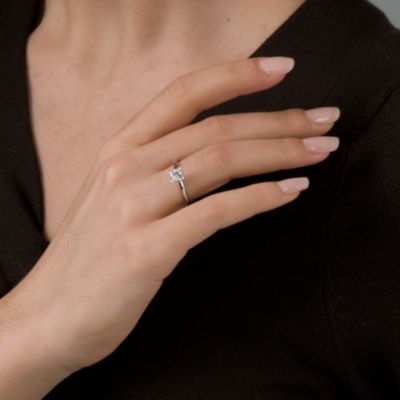 .75 Carat Diamond Solitaire RSVP Engagement Ring in 14kt White Gold &mdash; Alt Image 4