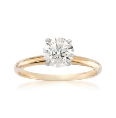 1.00 Carat Diamond Solitaire Ring in 14kt Yellow Gold &mdash; Alt Image 1