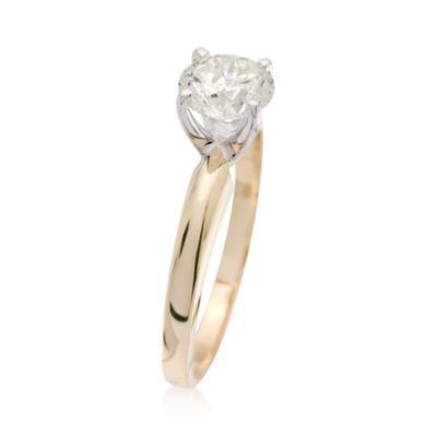 1.00 Carat Diamond Solitaire Ring in 14kt Yellow Gold &mdash; Alt Image 3