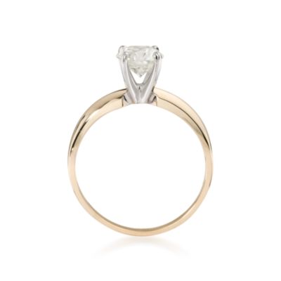 1.00 Carat Diamond Solitaire Ring in 14kt Yellow Gold &mdash; Alt Image 4