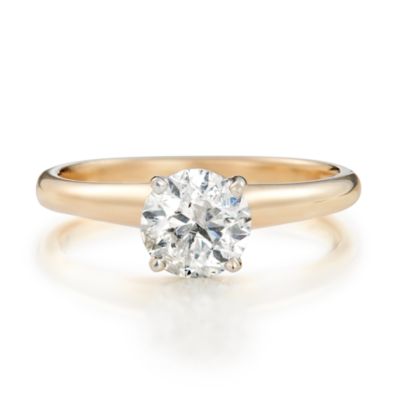 1.00 Carat Diamond Solitaire Ring in 14kt Yellow Gold &mdash; Alt Image 5