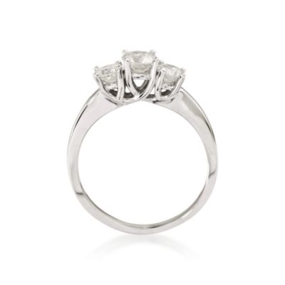 1.00 ct. t.w. Diamond 3-Stone RSVP Engagement Ring in 14kt White Gold &mdash; Alt Image 4