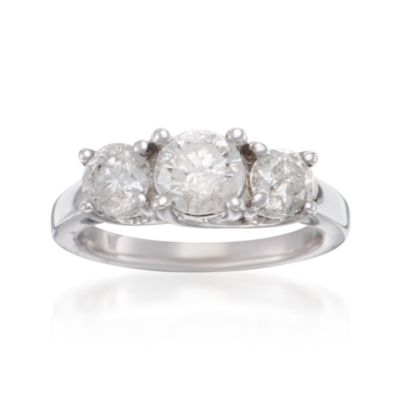 2.00 ct. t.w. Diamond 3-Stone RSVP Engagement Ring in 14kt White Gold &mdash; Alt Image 1
