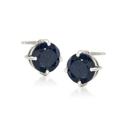 4.00 ct. t.w. Sapphire Stud Earrings in Sterling Silver &mdash; Alt Image 1