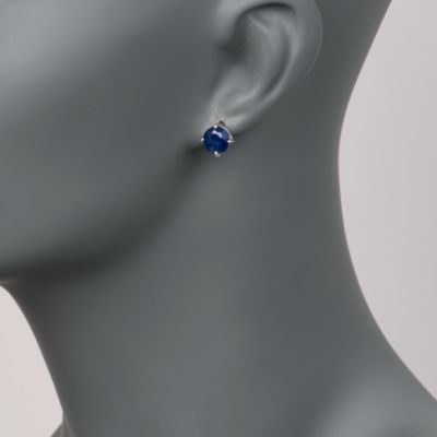 4.00 ct. t.w. Sapphire Stud Earrings in Sterling Silver &mdash; Alt Image 2
