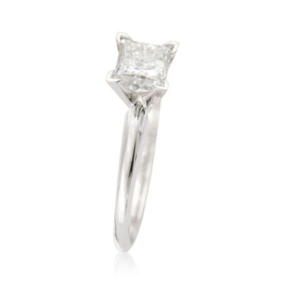 1.00 Carat Diamond Solitaire RSVP Engagement Ring in 14kt White Gold &mdash; Alt Image 3