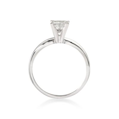 1.00 Carat Diamond Solitaire RSVP Engagement Ring in 14kt White Gold &mdash; Alt Image 4