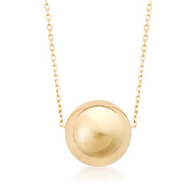 14kt Yellow Gold Sphere Necklace &mdash; Alt Image 1