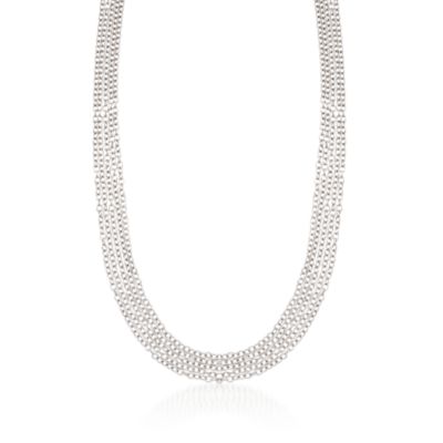 Sterling Silver 10mm Multi-Strand Necklace &mdash; Alt Image 1