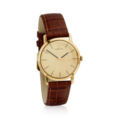 C. 1960 Vintage Corum Men's 18kt Yellow Gold Watch. 8" &mdash; Alt Image 1