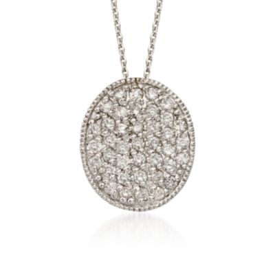 .65 ct. t.w. Diamond Pendant With Chain in 14kt White Gold. 18" &mdash; Alt Image 1