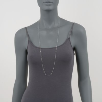 .20 ct. t.w. Diamond Station Necklace in Sterling Silver &mdash; Alt Image 5