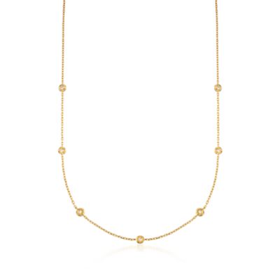 .20 ct. t.w. Diamond Necklace In 14kt Gold Over Sterling &mdash; Alt Image 1