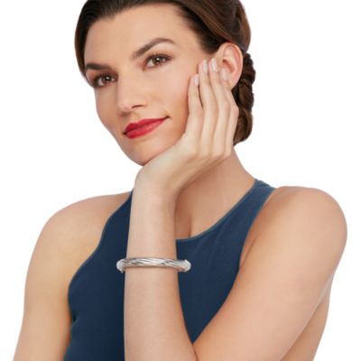 Sterling Silver Bangle Bracelet &mdash; Alt Image 2