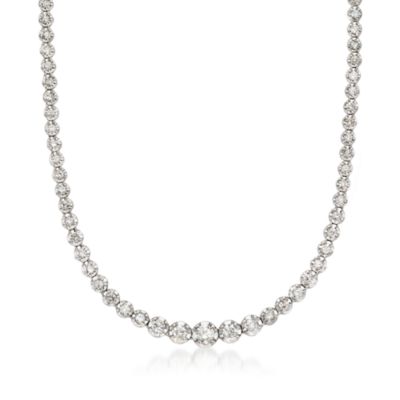 3.05 ct. t.w. Diamond Tennis Necklace in 14kt White Gold &mdash; Alt Image 1