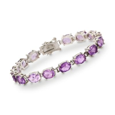 14.00 ct. t.w. Amethyst Bracelet in Sterling Silver &mdash; Alt Image 1