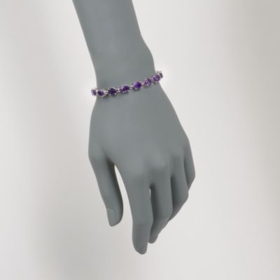 14.00 ct. t.w. Amethyst Bracelet in Sterling Silver &mdash; Alt Image 2