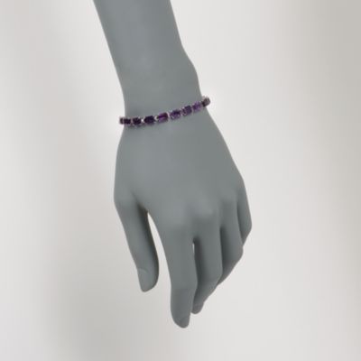 16.00 ct. t.w. Amethyst Bracelet in 14kt White Gold &mdash; Alt Image 2