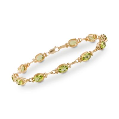 5.50 ct. t.w. Peridot Bracelet in 14kt Yellow Gold &mdash; Alt Image 1