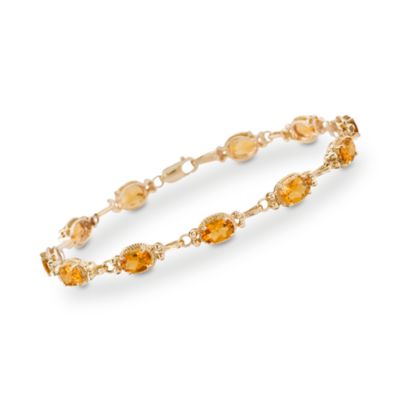 6.00 ct. t.w. Citrine Bracelet in 14kt Yellow Gold &mdash; Alt Image 1