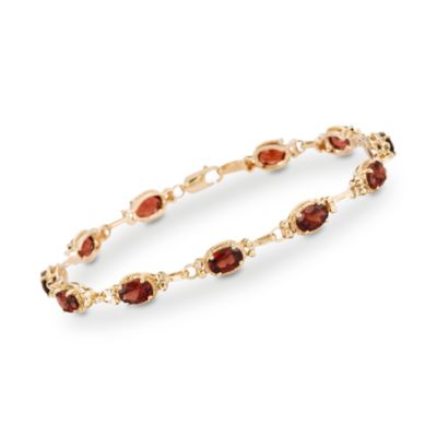 6.00 ct. t.w. Garnet Bracelet in 14kt Yellow Gold &mdash; Alt Image 1